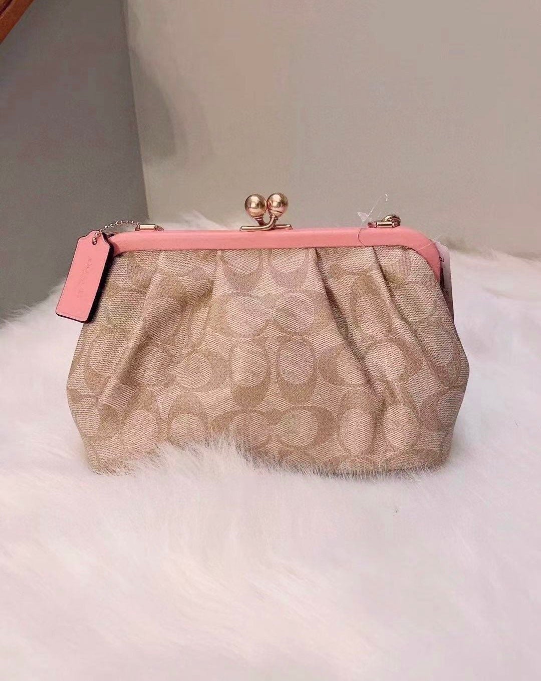 Coach Nora Kisslock Crossbody In Sign.