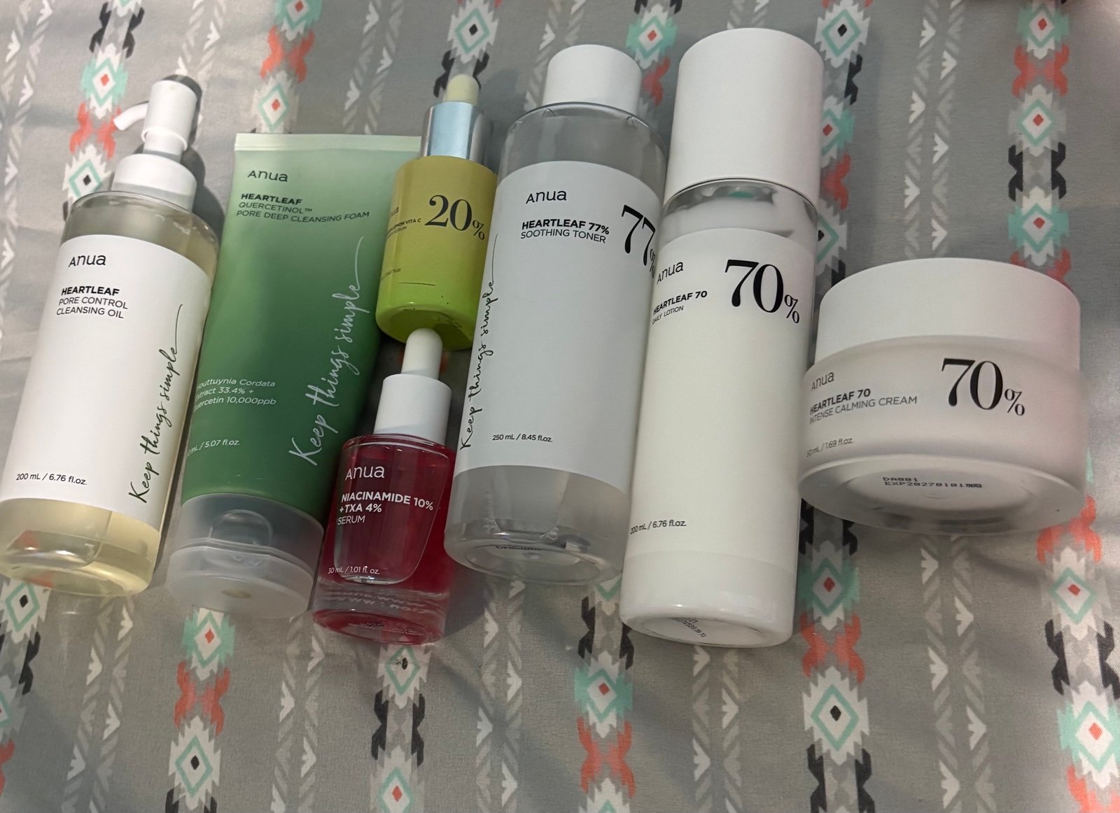 Anua skincare set