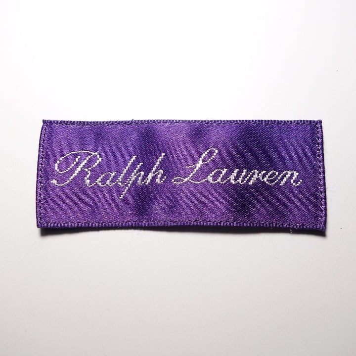 Ralph Lauren Purple Label Replacement Sew On Embroidered Label Tag
