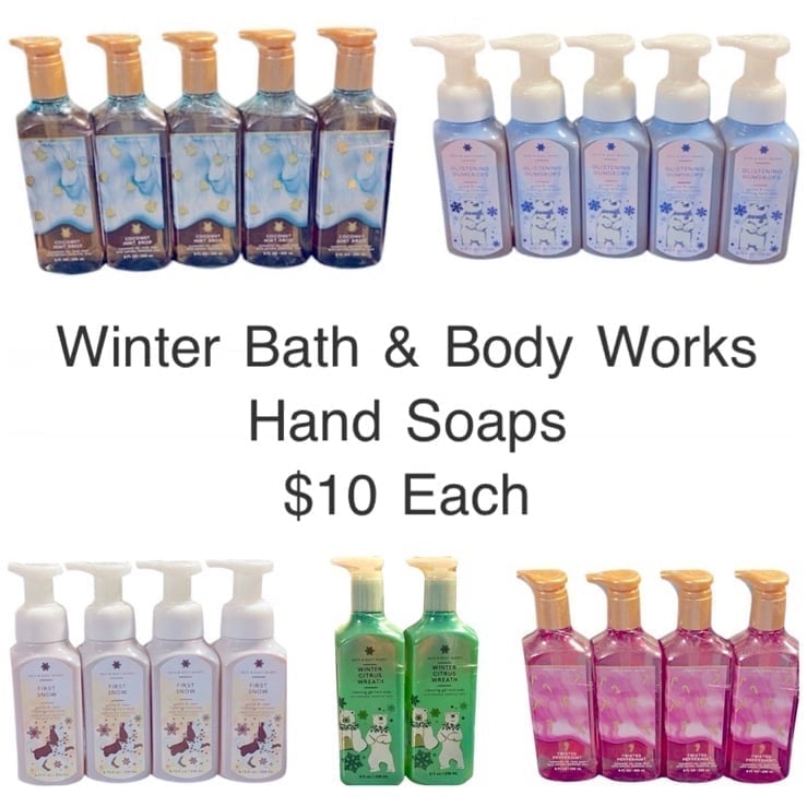 Bath and Body Works Hand Soaps