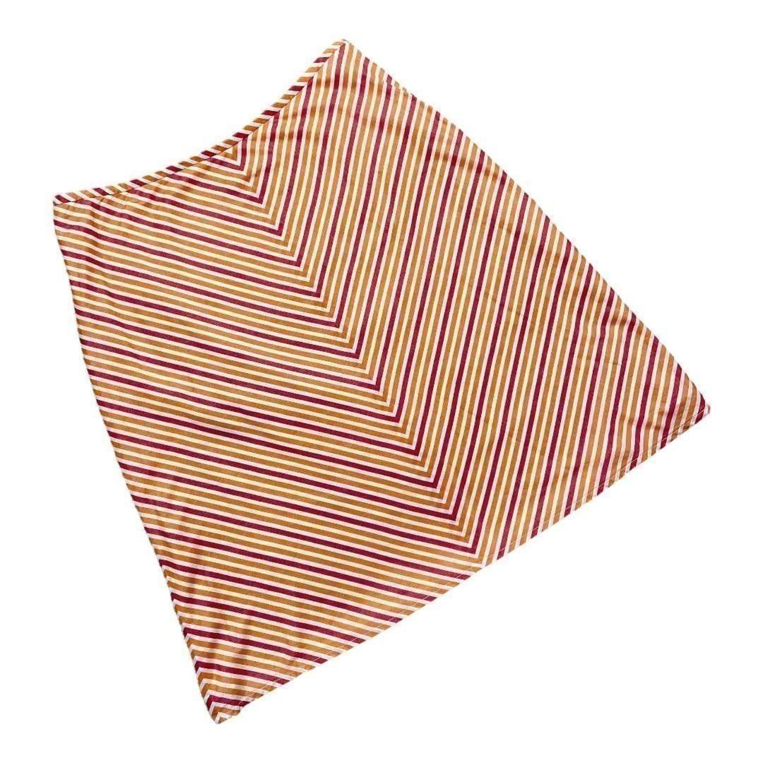 Ann Taylor Orange Red White Chevron A-Line Cotton Skirt Women’s Size 4