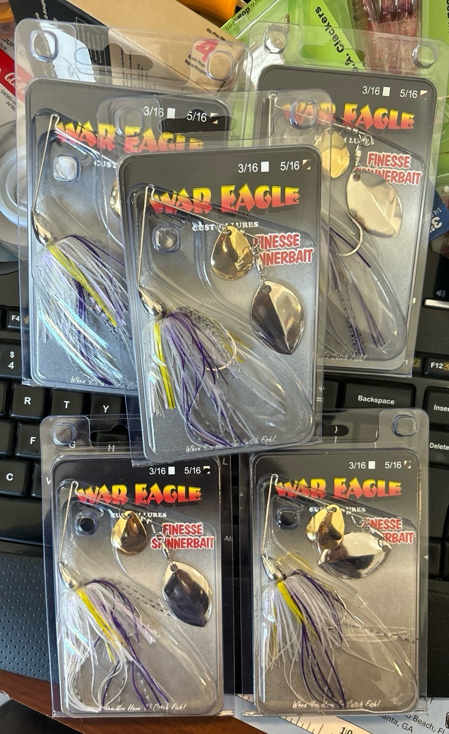 5PAK WAR EAGLE SPINNER BAIT