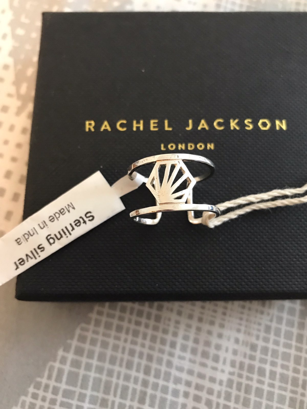 Rachel Jackson 22ct Gold-Plated Statement North Star Ring