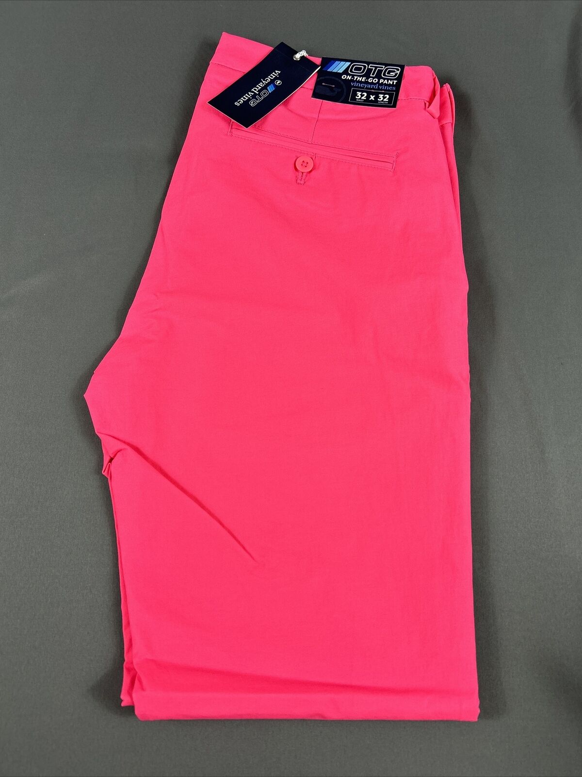 Vineyard Vines Golf Pants Performance On-The-Go 32 x 32 Pink Neon Rosa MSRP 125