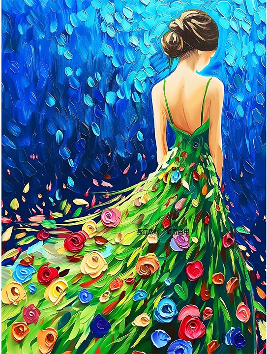 5D Girl Diamond Painting Kit for Adult 12x16inch