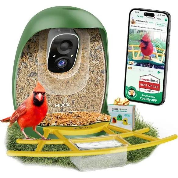 NWT HIXX Smart Bird Feeder with Lifetime Free AI Bird Species Recognition