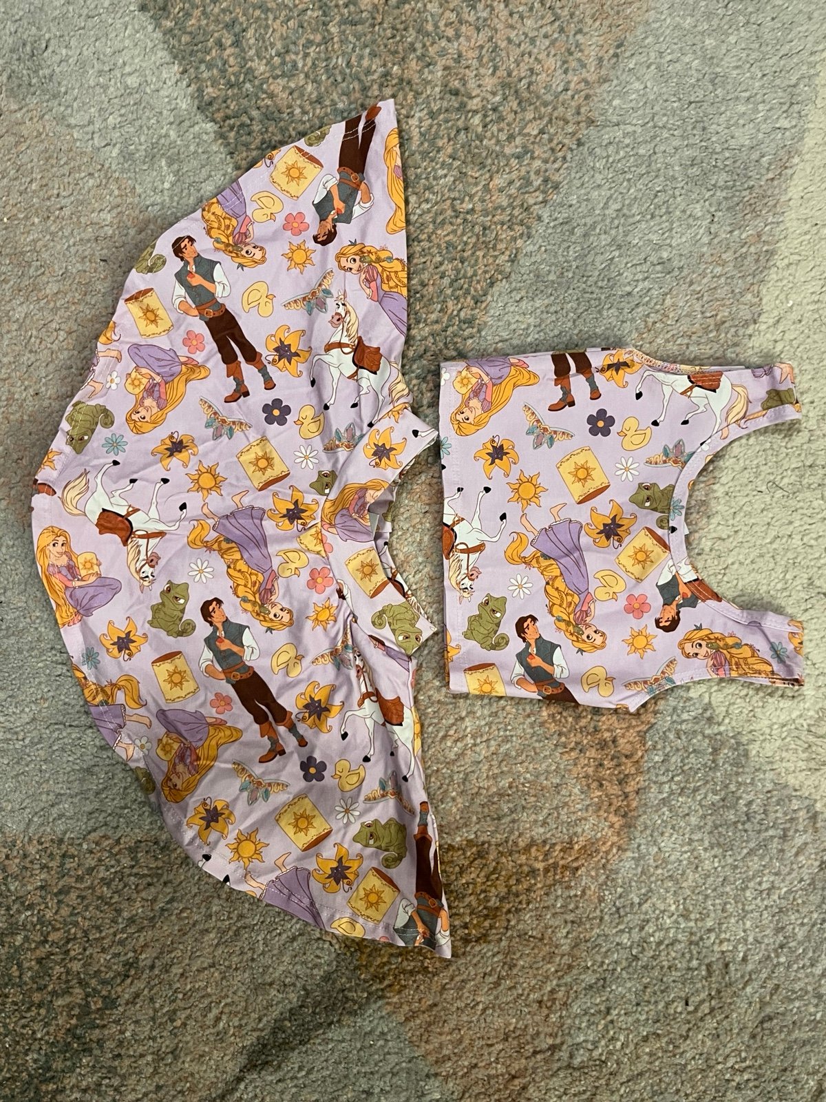Wild Rich Kids WRK Disney Boutique NWOT Rapunzel 2 piece set 3/4