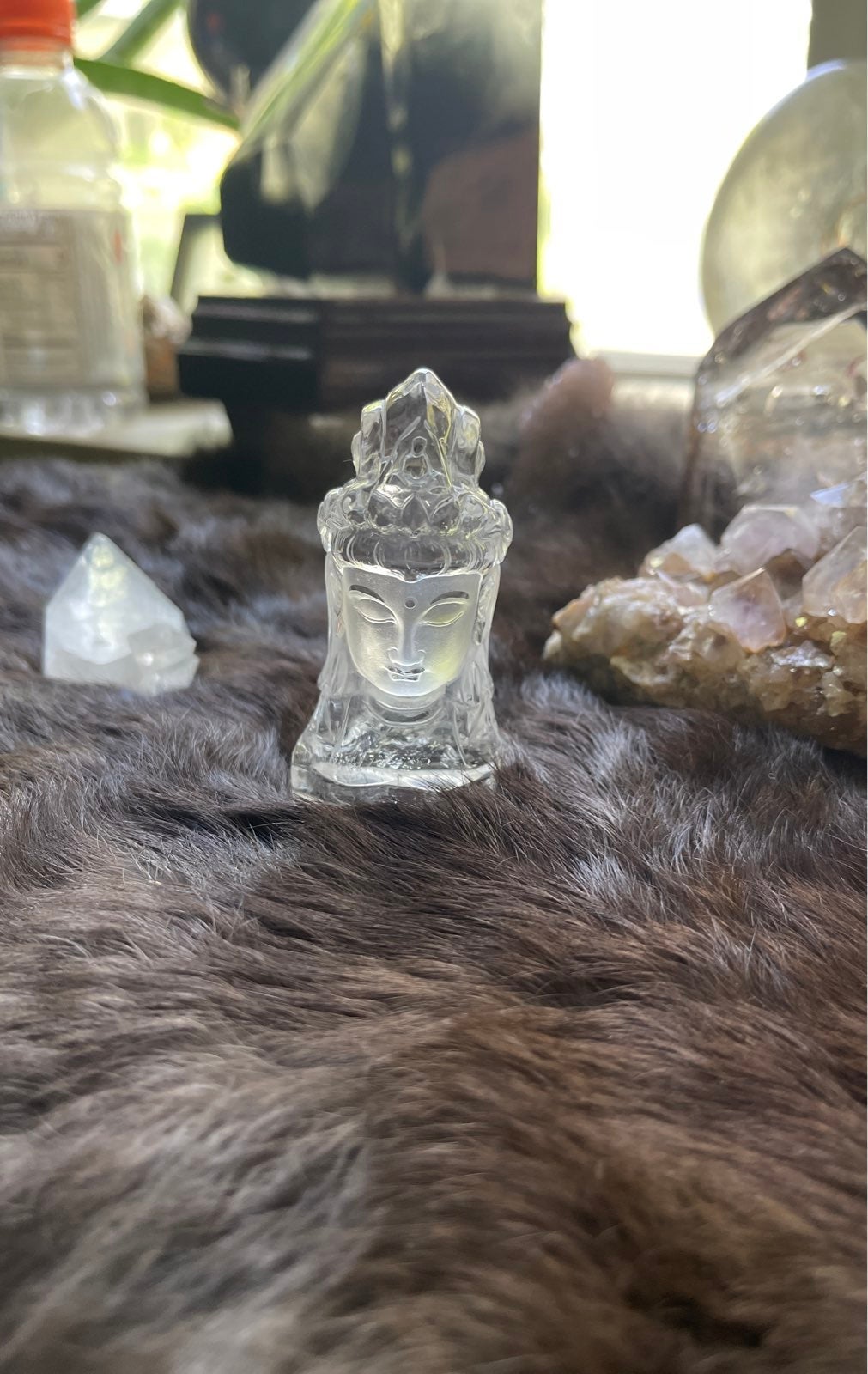 Himalayan quartz Buddha