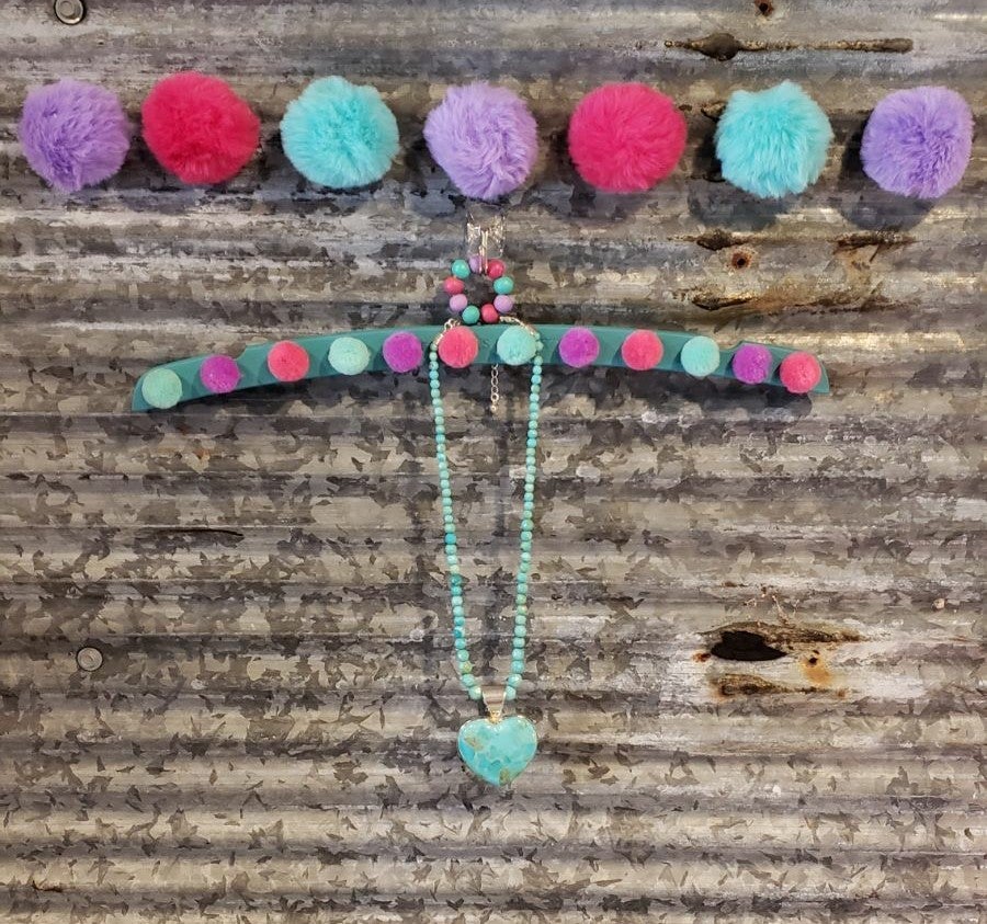 Jay King Turquoise Heart Necklace