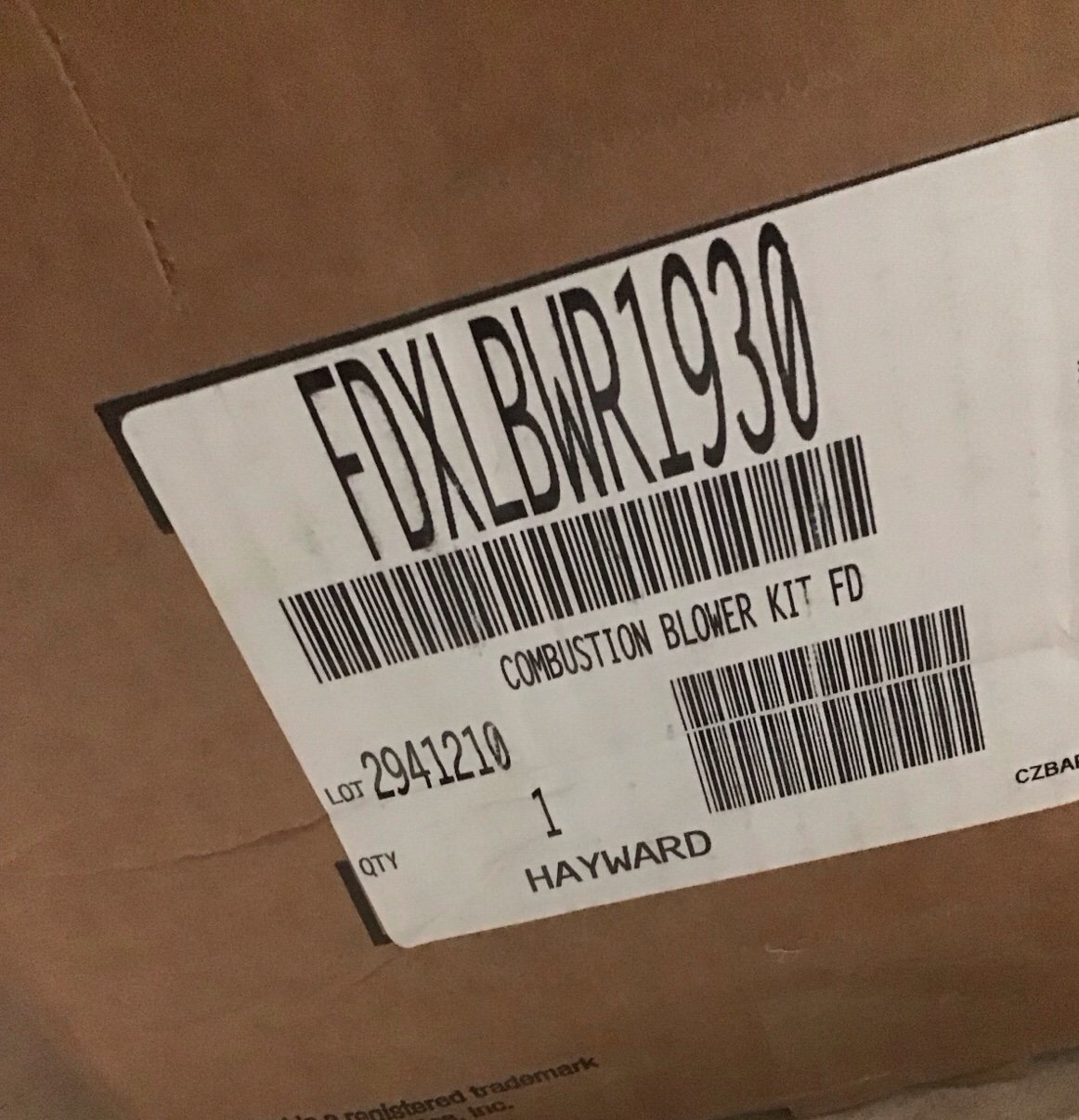 Hayward FDXLBWR1930 FD Combustion Blower