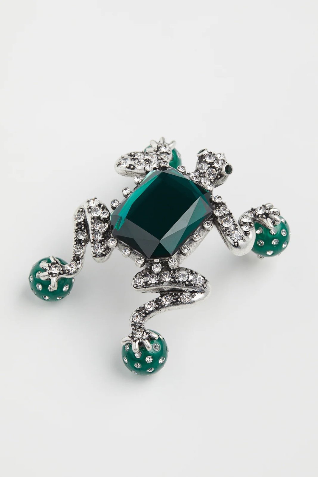 H&M X IRIS APFEL Rhinestone Embellished Frog brooch