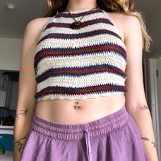 Crochet Halter Corset Top