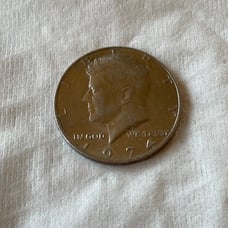 Rare 1974 Kennedy Half Dollar 50 cent coin FG