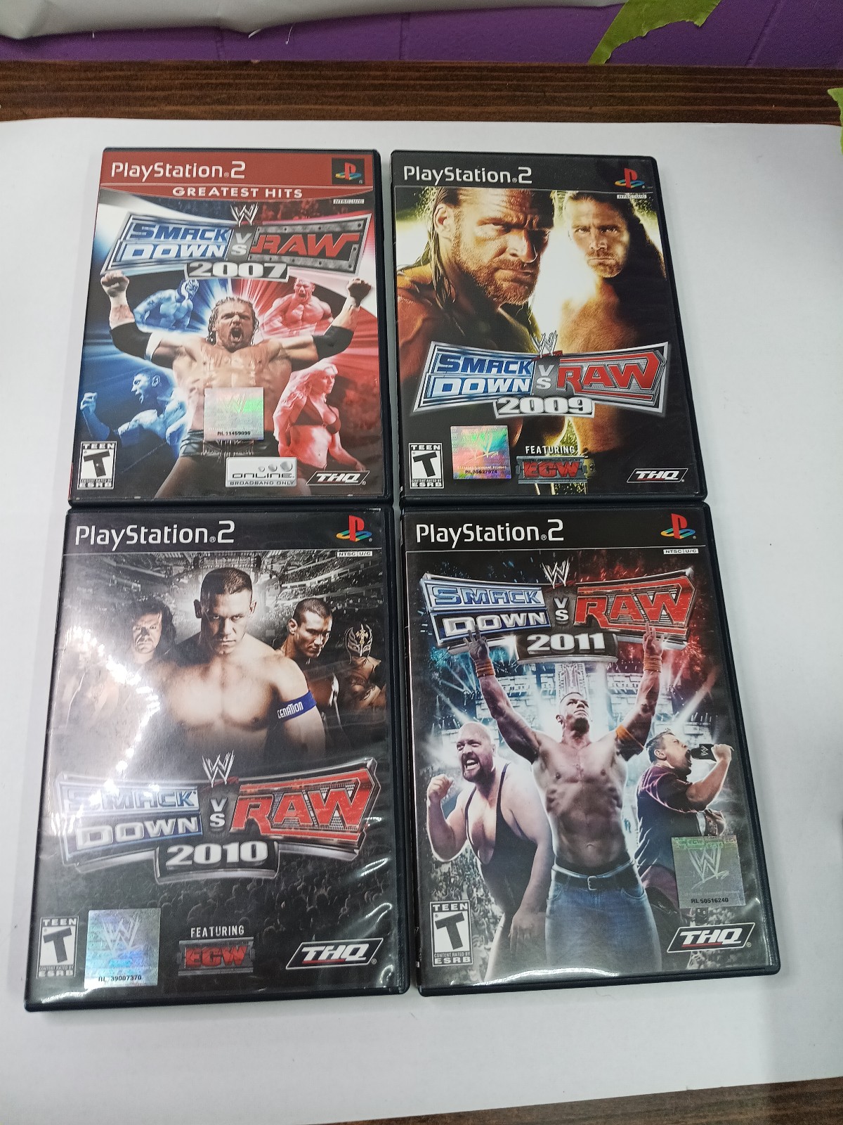Smackdown Vs Raw Game Lot For PlayStation 2