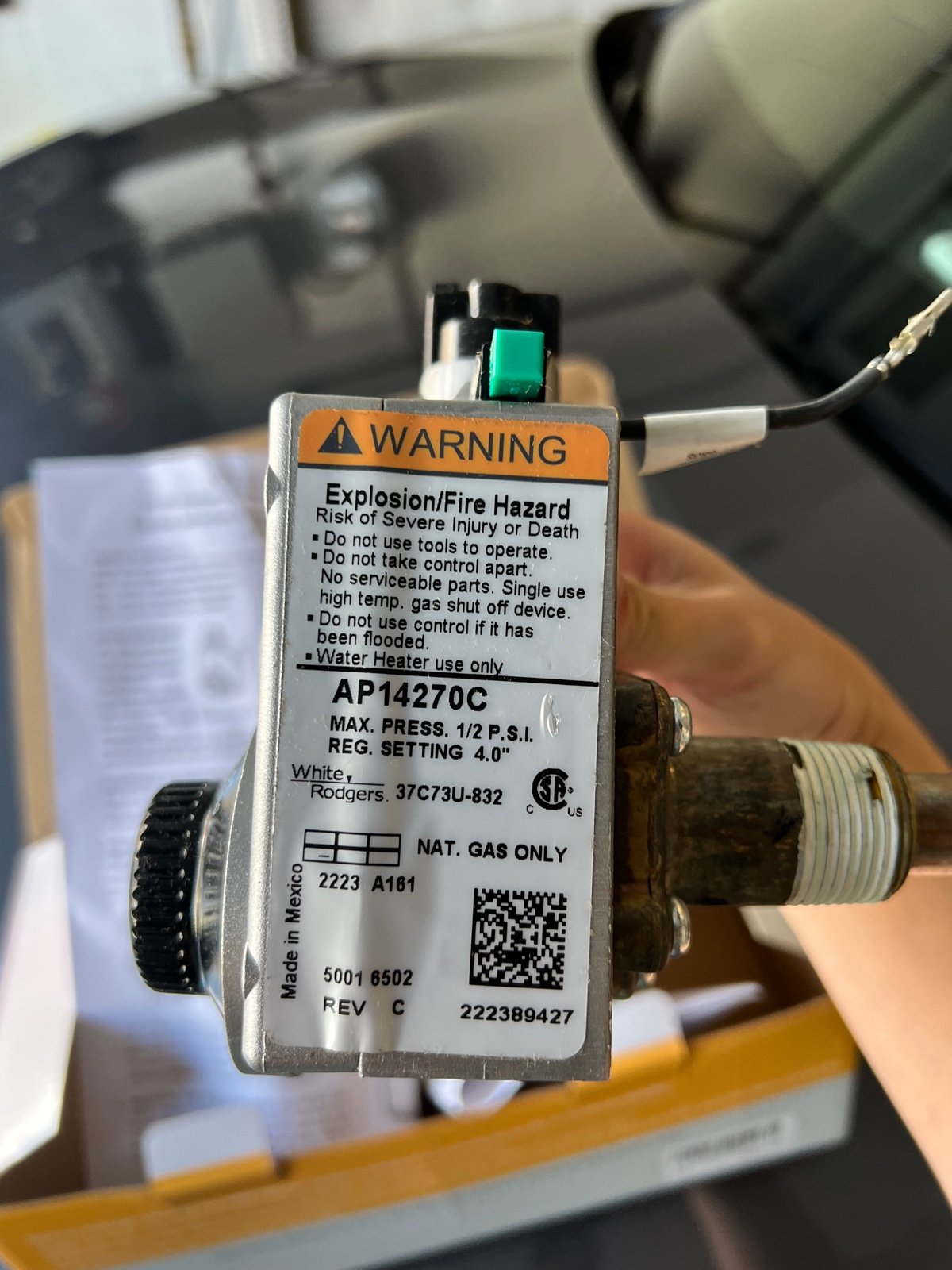 Rheem water heater igniter replacement