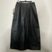 NWT Trek New York Black Genuine Leather Maxi Pencil Skirt Size 4