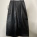 NWT Trek New York Black Genuine Leather Maxi Pencil Skirt Size 4