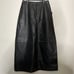 NWT Trek New York Black Genuine Leather Maxi Pencil Skirt Size 4