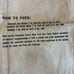 1950s Vitality Chicago Illinois 100 lbs Cattle feed bag canvas advertising decor