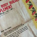 1950s Vitality Chicago Illinois 100 lbs Cattle feed bag canvas advertising decor