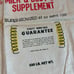 1950s Vitality Chicago Illinois 100 lbs Cattle feed bag canvas advertising decor