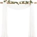 Wedding Arch Draping Fabric 2 Panels 29 x 19Ft Ivory S