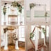 Wedding Arch Draping Fabric 2 Panels 29 x 19Ft Ivory S