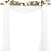 Wedding Arch Draping Fabric 2 Panels 29 x 19Ft Ivory S