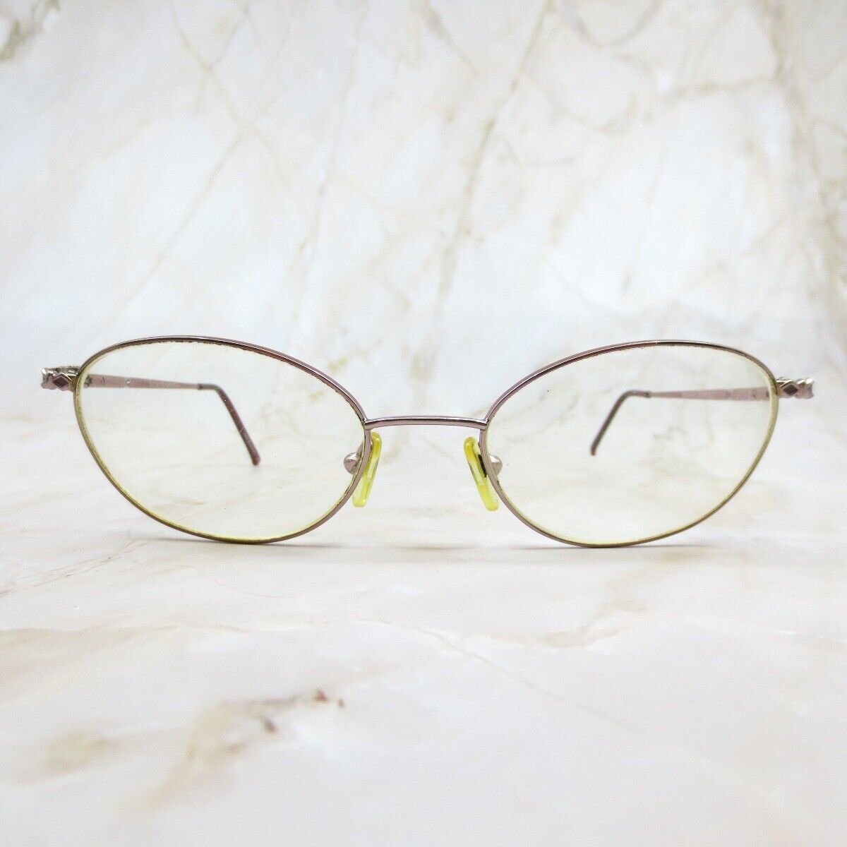 Bulova 14Kt Venice Eyeglasses Frame Women's Rose Petal Full Rim Oval 53-18-135