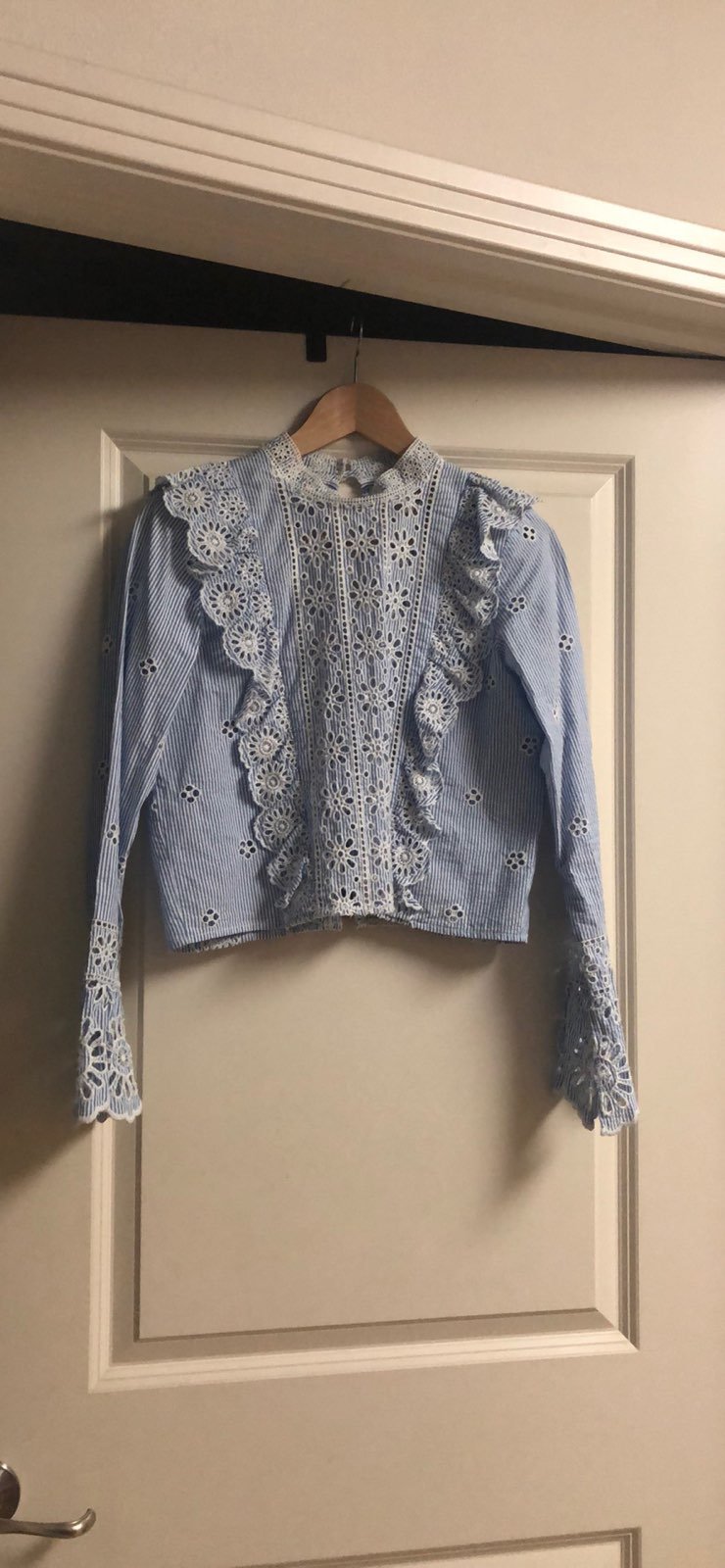 SEA New York Exploded Eyelet Ruffle Top