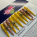 Yellow Bumble Bee & Gold Honey Drip Nails