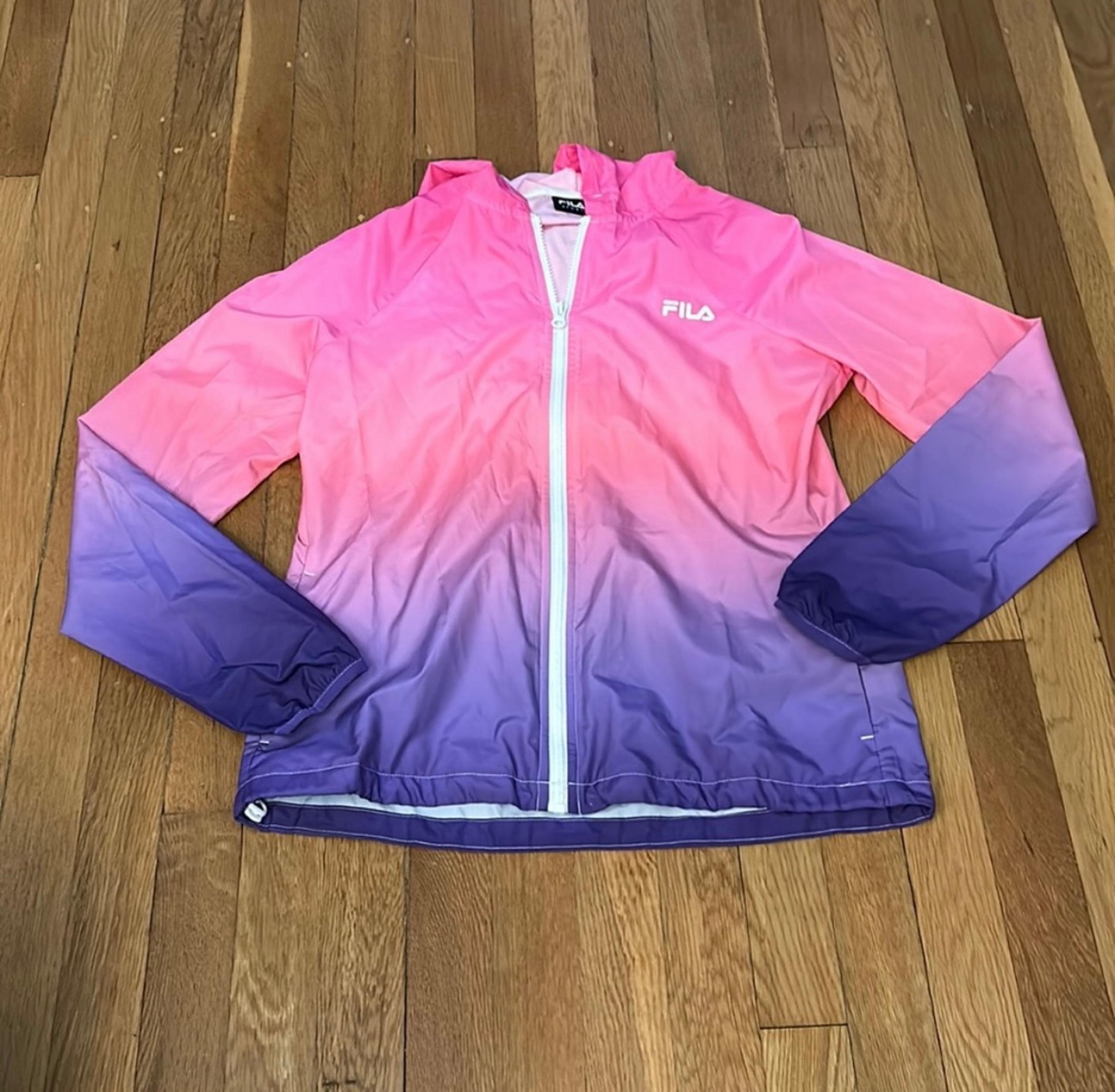 Pink & Purple Ombré Rain Jacket