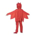 Girls PJ Masks Red Owlette Deluxe Toddler 3T/4T Costume & Candy Treat Basket NEW