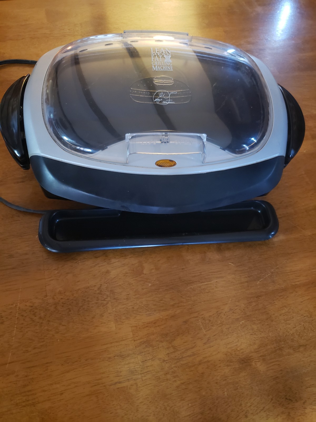 George Foreman Grill with Drip Pan, Removable Grates and Built In Bun Warmer