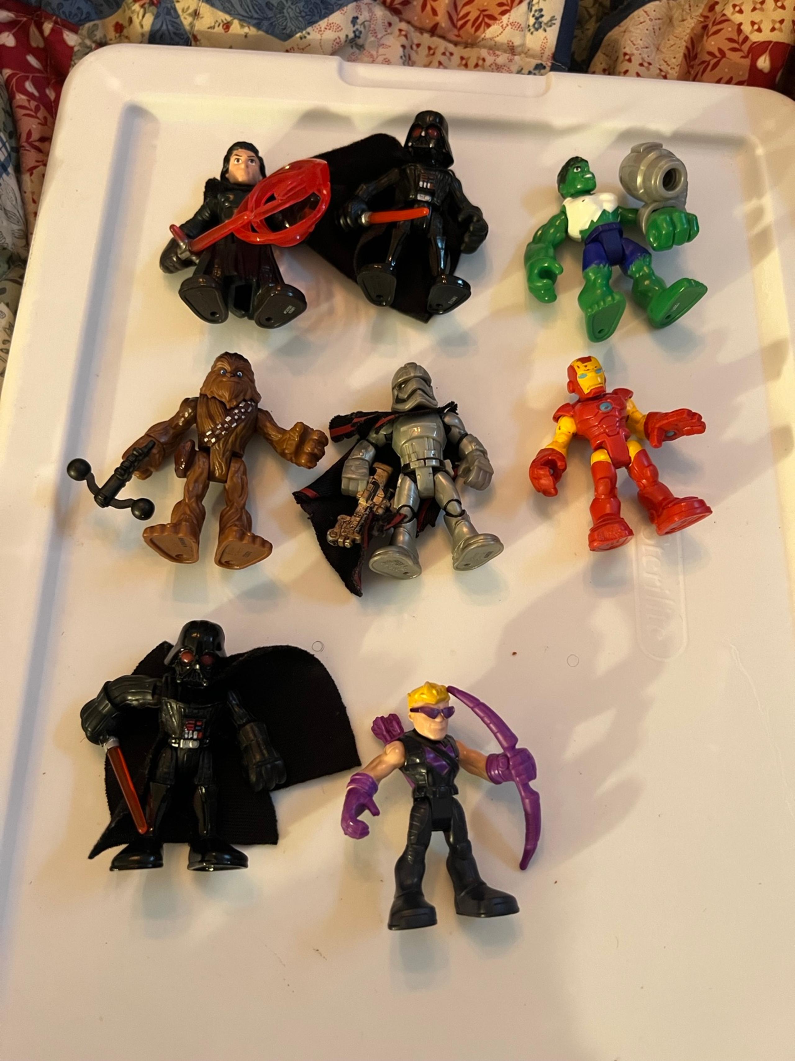 Lot 8 Playskool Action Figure Toys