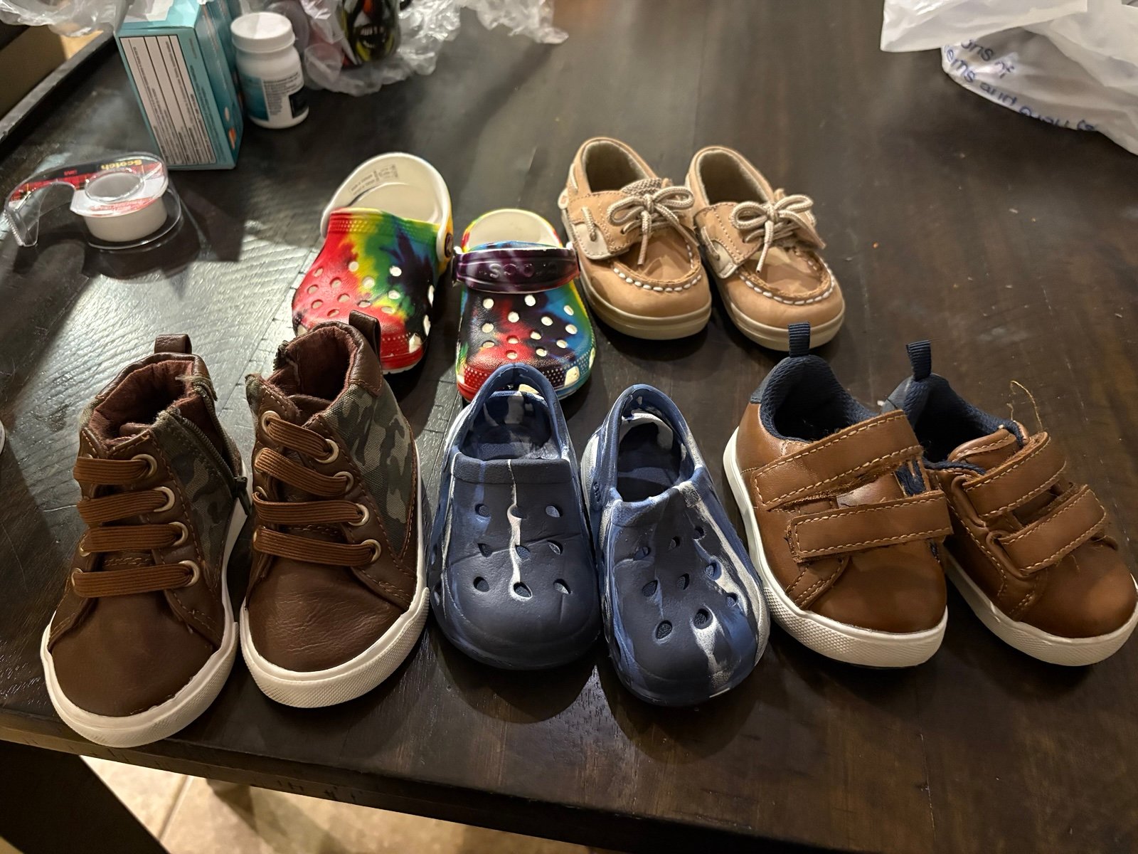 Toddler size 2/3 shoe lot sperry crocs Gymboree