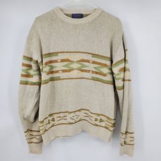Vintage High Grade Western Wear by Pendleton Aztec Western Crewneck Sweater Larg