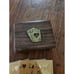 Celtic Brass Card Holder 15 Gold Foil 24k Playing Cards, Wood Storage Box