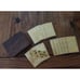Celtic Brass Card Holder 15 Gold Foil 24k Playing Cards, Wood Storage Box