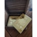 Celtic Brass Card Holder 15 Gold Foil 24k Playing Cards, Wood Storage Box