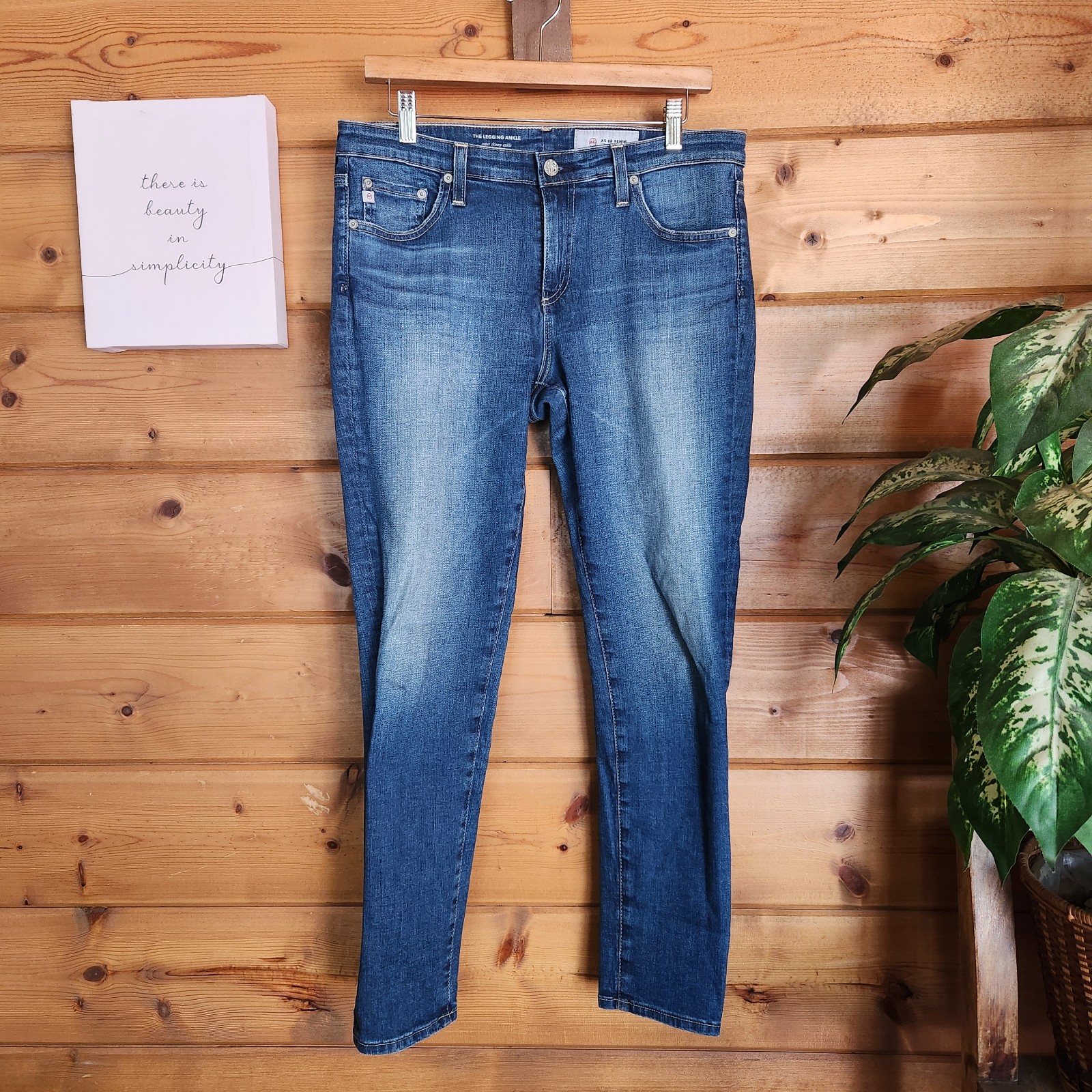 AG Adriano Goldschmied The Legging Ankle Stretch Super Skinny Jeans 30(32) X 29