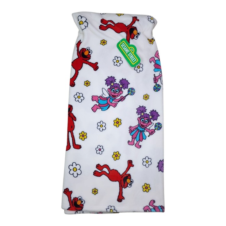 Sesame Street Decorative Throw Blanket 60 X 70 70% Recycled Polyester Soft