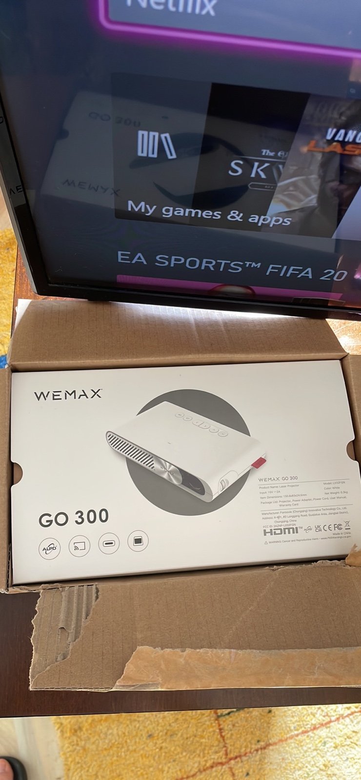 Brand new wemax mini laser projector