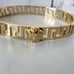 18k Gold Plated Medusa Greek Bangle solid Bracelet Unisex designer bangle