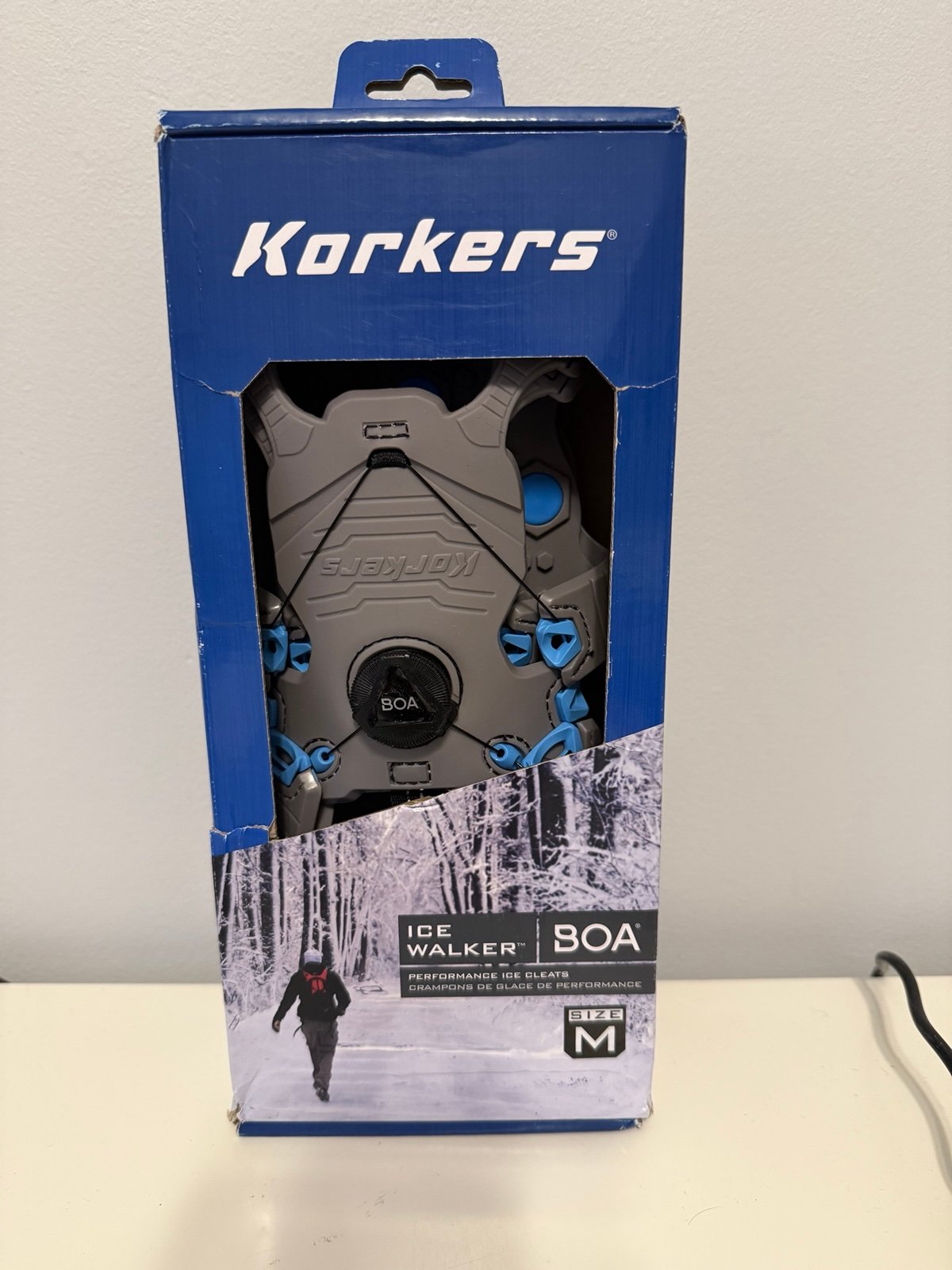 KORKERS Ice Walker Unisex Ice Cleats BOA Fit System Size Medium New With Box