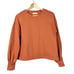 Madewell Rust Orange Chord Bubble Long Sleeve Top XS