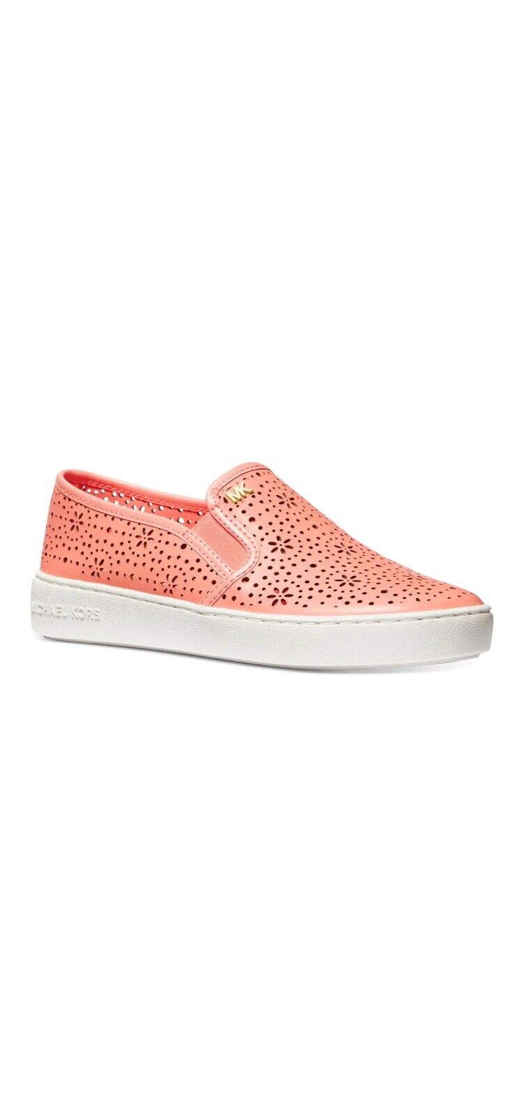 Michael Kors Kane Perforated Slip-On Sneakers Desert Flower Women’s Shoes Sz 1
