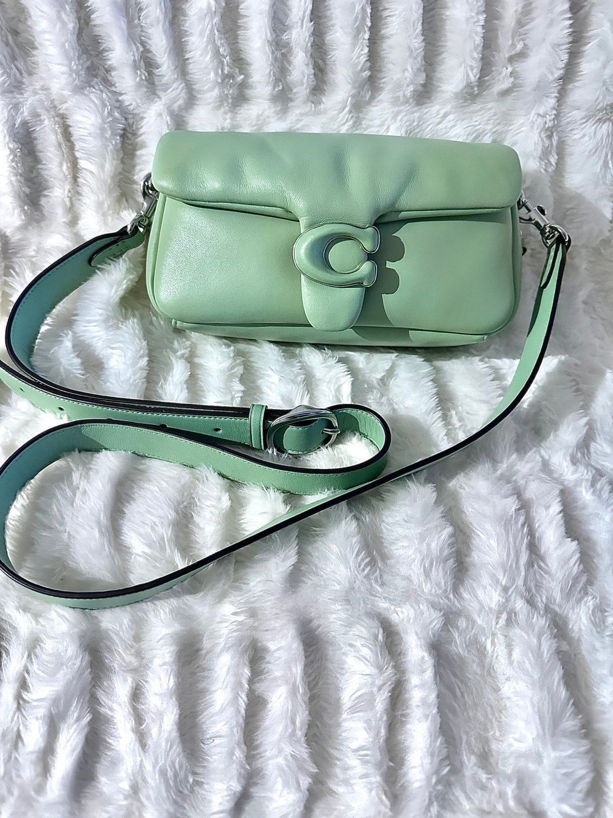 COACH soft pillow tabby 20 shoulder bag Pistachio