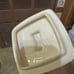 Vintage MCM Atomic Stanford Pottery Large Kitchen Canister