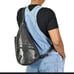 AMERIBAG Healthy Back 17 Sling Bag Backpack Black Leather Multiple Pockets
